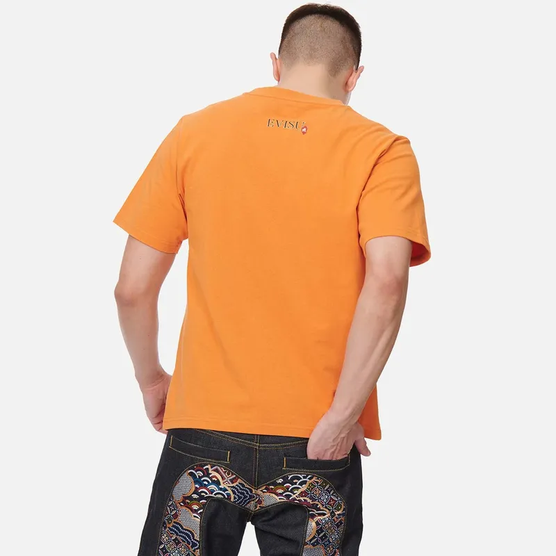 EVISU T Shirts Men Brick-3