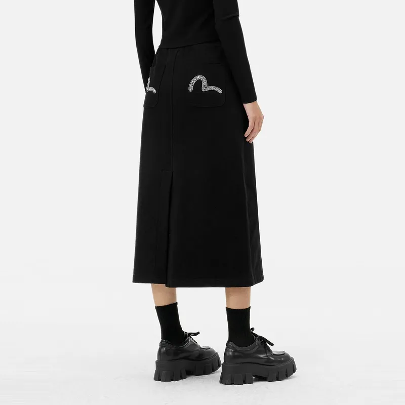 EVISU 2025 Spring Casual Long Skirt Women's-2
