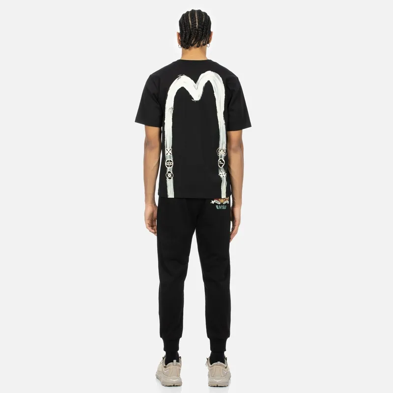 EVISU Casual Pants Men Black-4