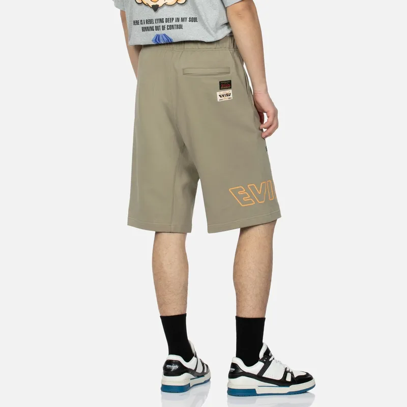 EVISU Casual Shorts Men's Army Green-3