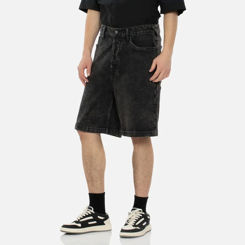 EVISU Denim Shorts Men Dark Umber-3