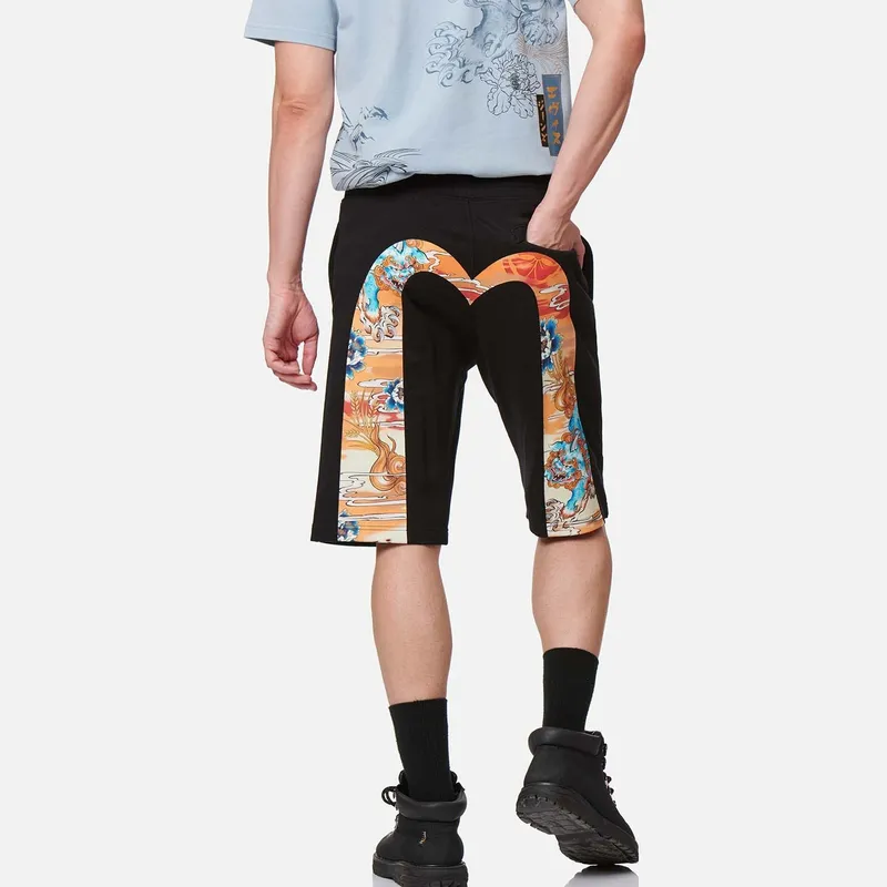EVISU Sports Shorts Men Black-2