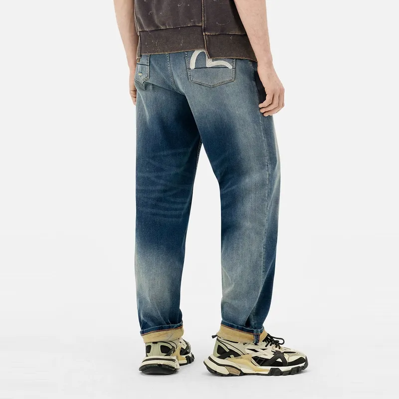 EVISU Lanyard Seagull embroidery Jeans-3