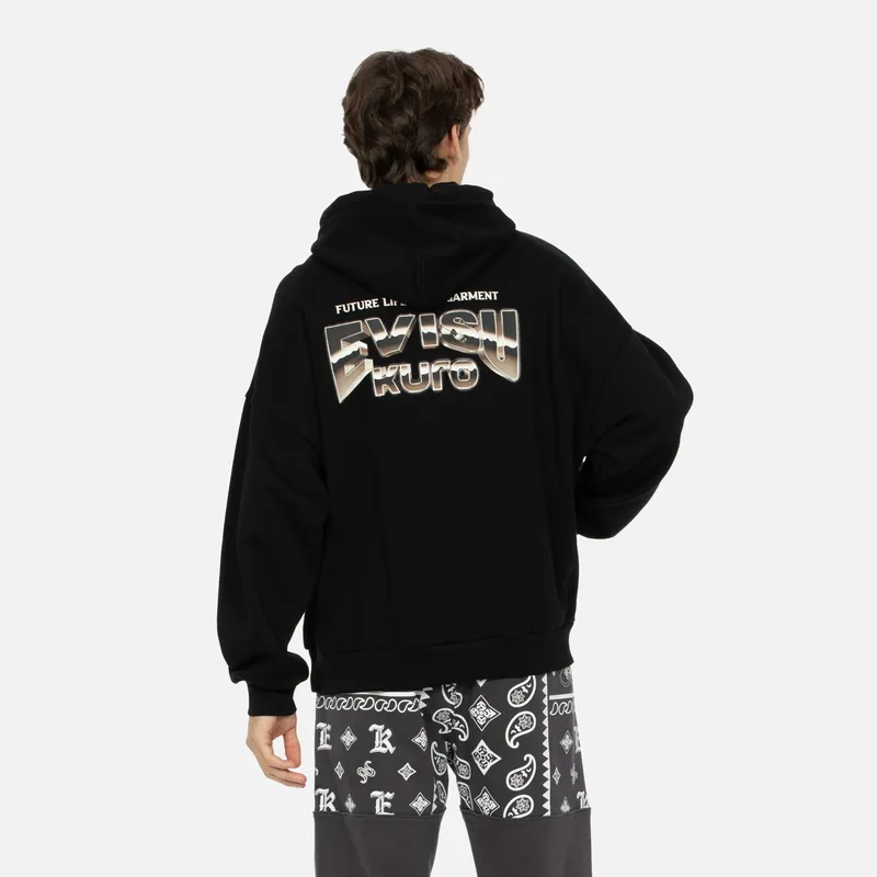 EVISU Sweatshirts Men Black-3