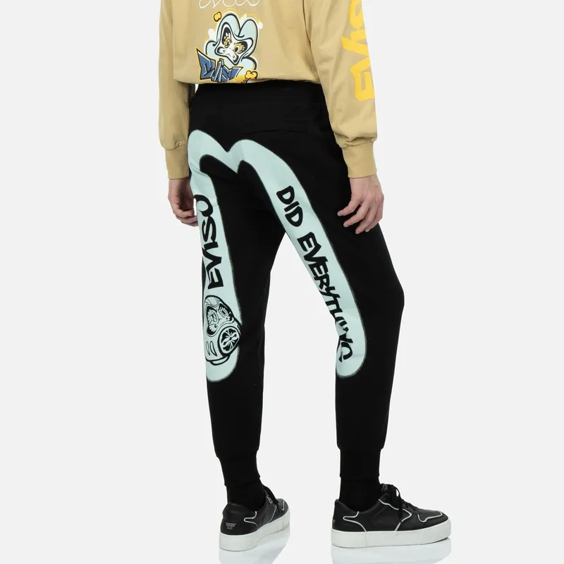 EVISU Casual Pants Men Black-2
