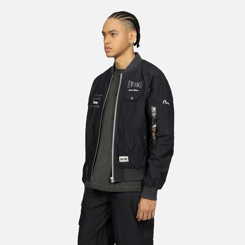 EVISU Jackets Men Navy Blue-2
