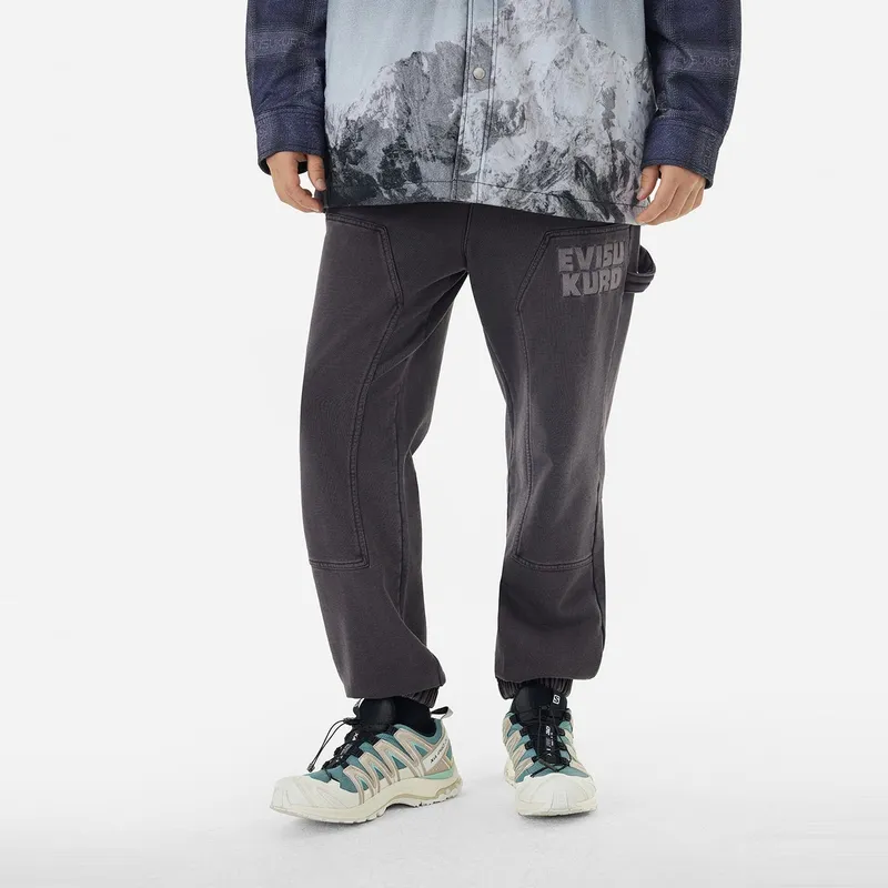 EVISU Casual Pants Men Charcoal Gray-2