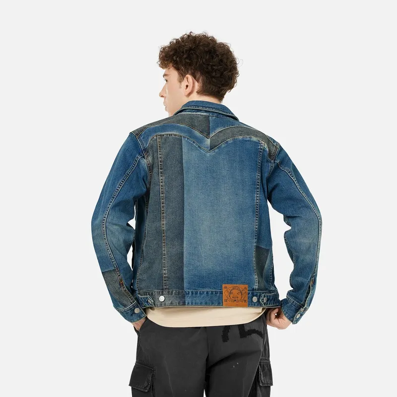 EVISU 2025 Spring Denim Jacket Men's Denim Blue-3