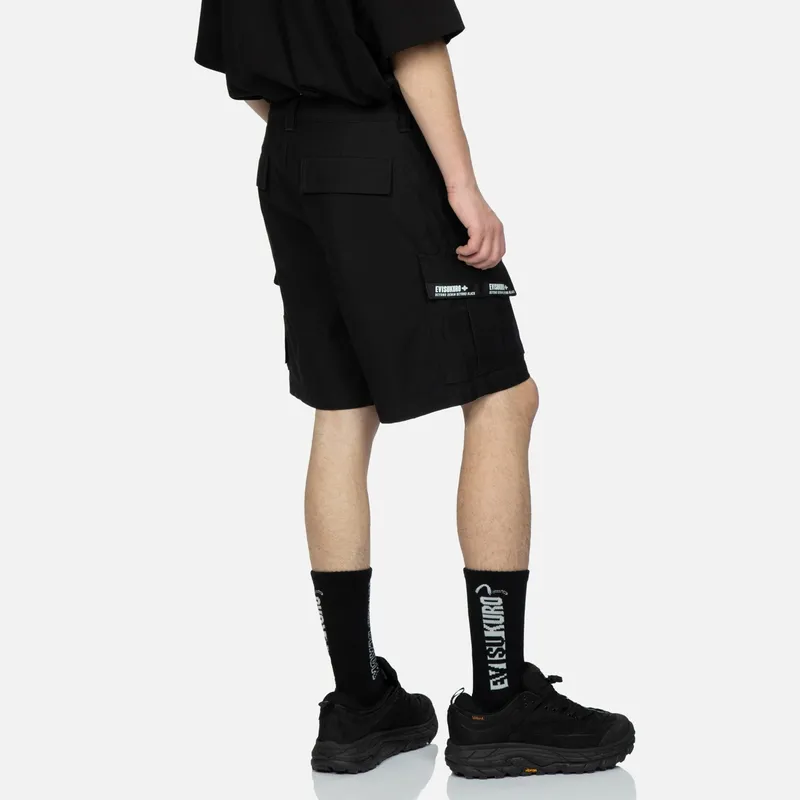 EVISU Cargo Shorts Men Black-3