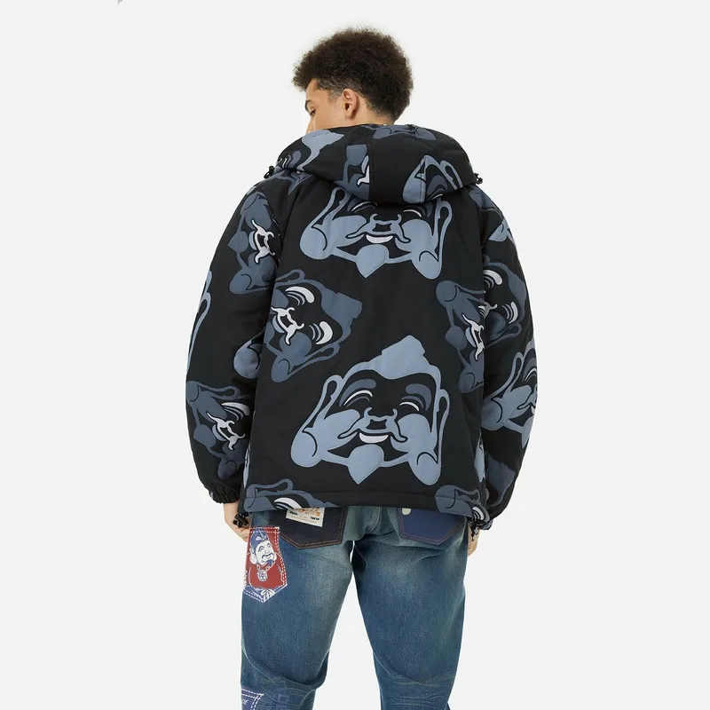 EVISU Jacket Men's Black All Over Print-3