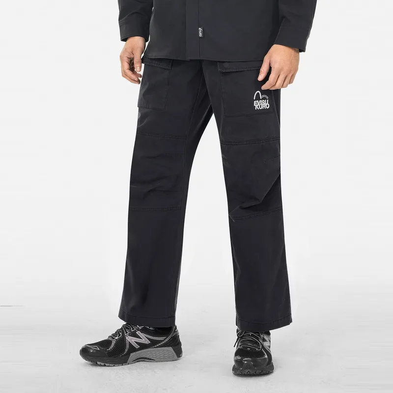 EVISU KURO 2025 Spring Casual Pants Men's Dark Gray-2