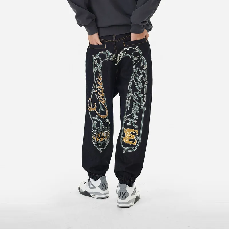 EVISU Denim Casual Pants Men's Denim Blue-2