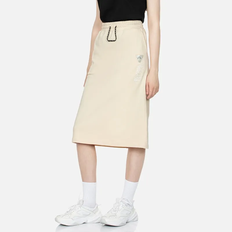EVISU Casual Long Skirt Women's Bone White-2