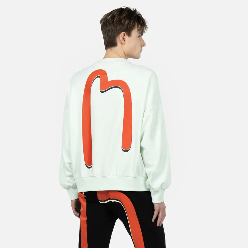 EVISU Sweatshirts Men Ivory-3