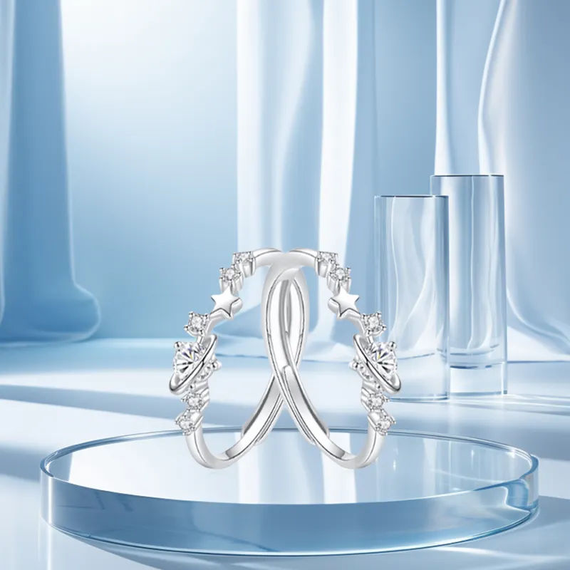 STQ S999 Fine Silver Rings Women's-5