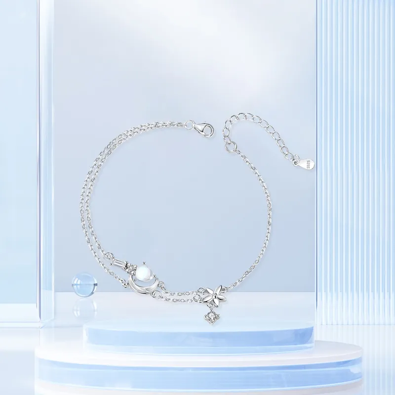 STQ S925 Silver Bracelets Women's Bestie Same Style Gift Goods-4