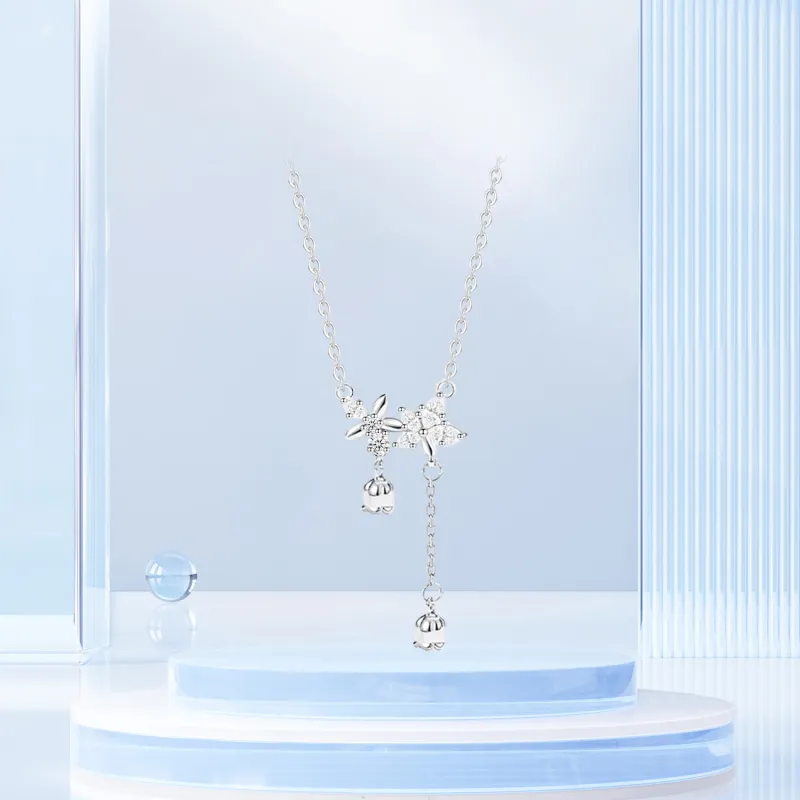 STQ S999 Fine Silver Necklaces Women's Bestie Girlfriend Birthday Box Set-4