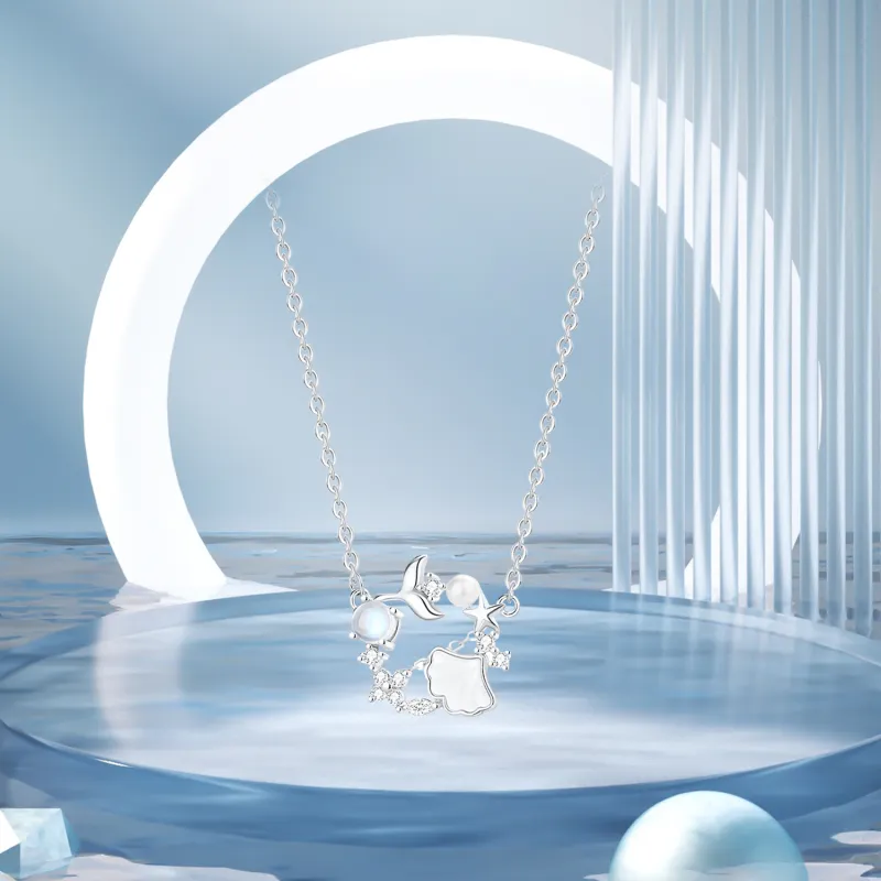 STQ S999 Fine Silver Necklaces Women's Gift Box Set-2