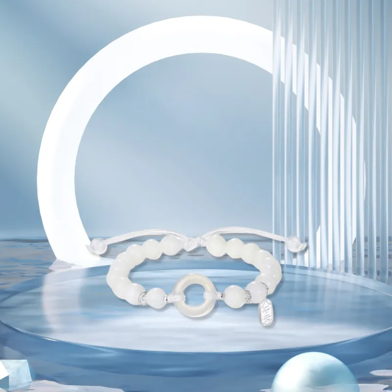 STQ White Jade Bodhi Bracelets Unisex-2