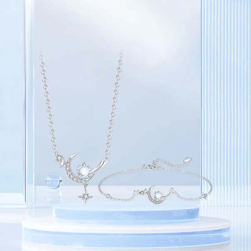 STQ S925 Silver Necklaces Women's Gift Box Set-11