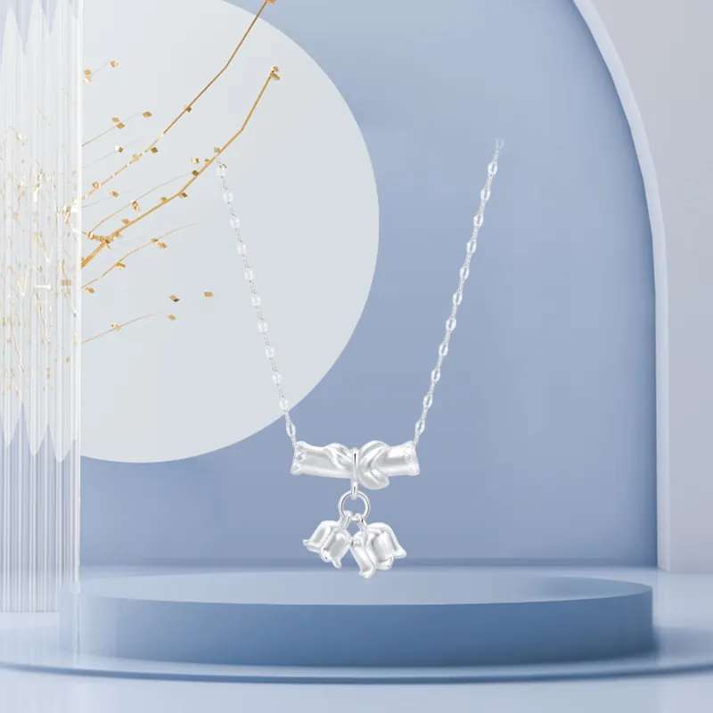 STQ S999 Fine Silver Necklaces Women's Birthday Gift Box Sets-1