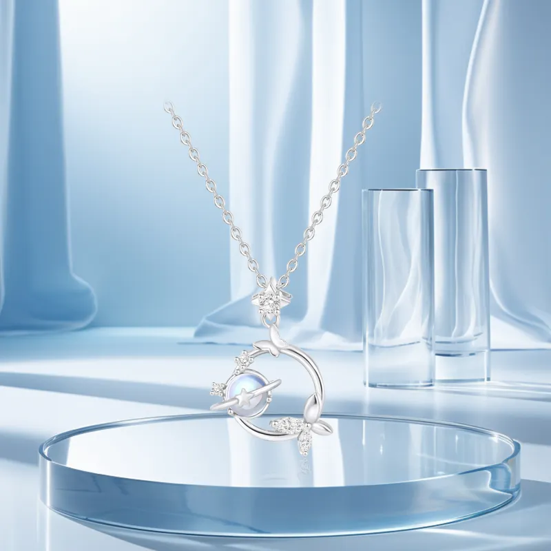 STQ S999 Fine Silver Necklaces Women's Gift Box Set-1