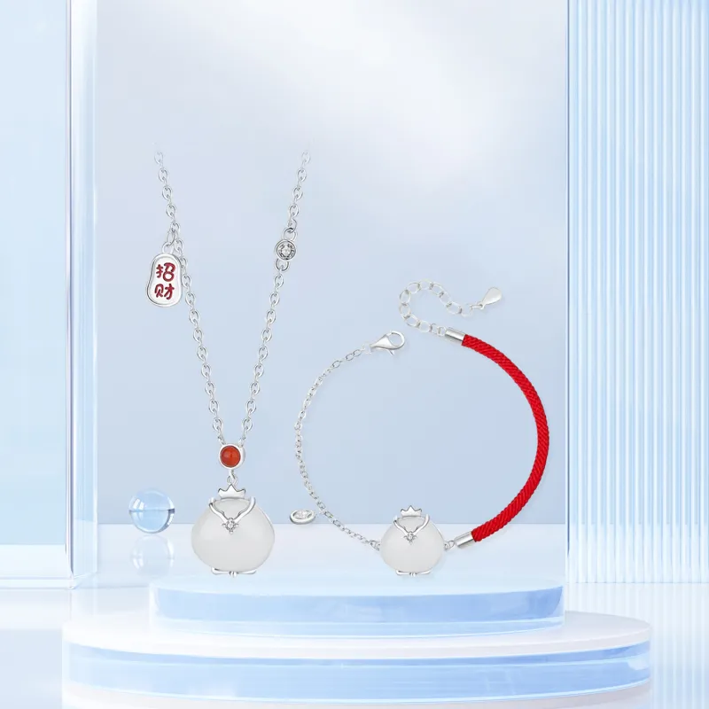 STQ S925 Silver Necklaces Women's Gift Box Set-11
