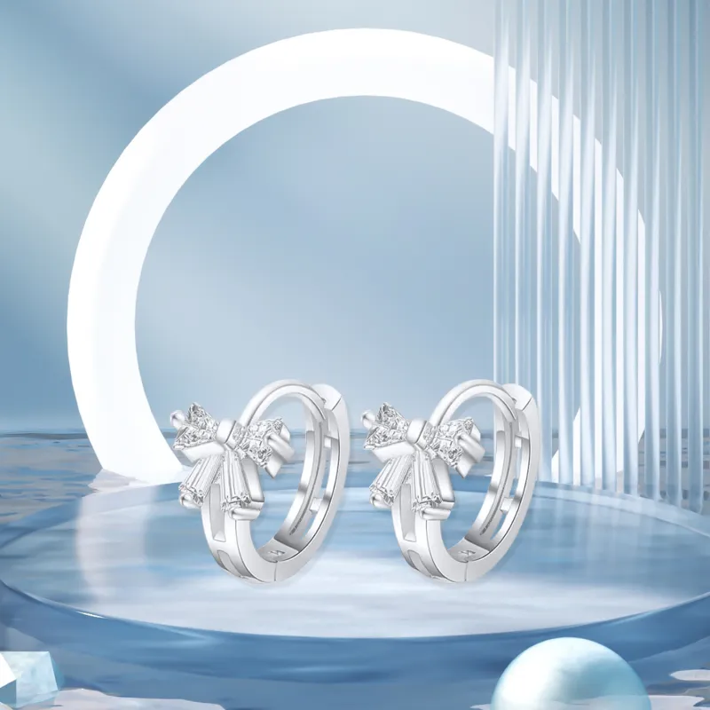 STQ S925 Silver Earrings Women's-2