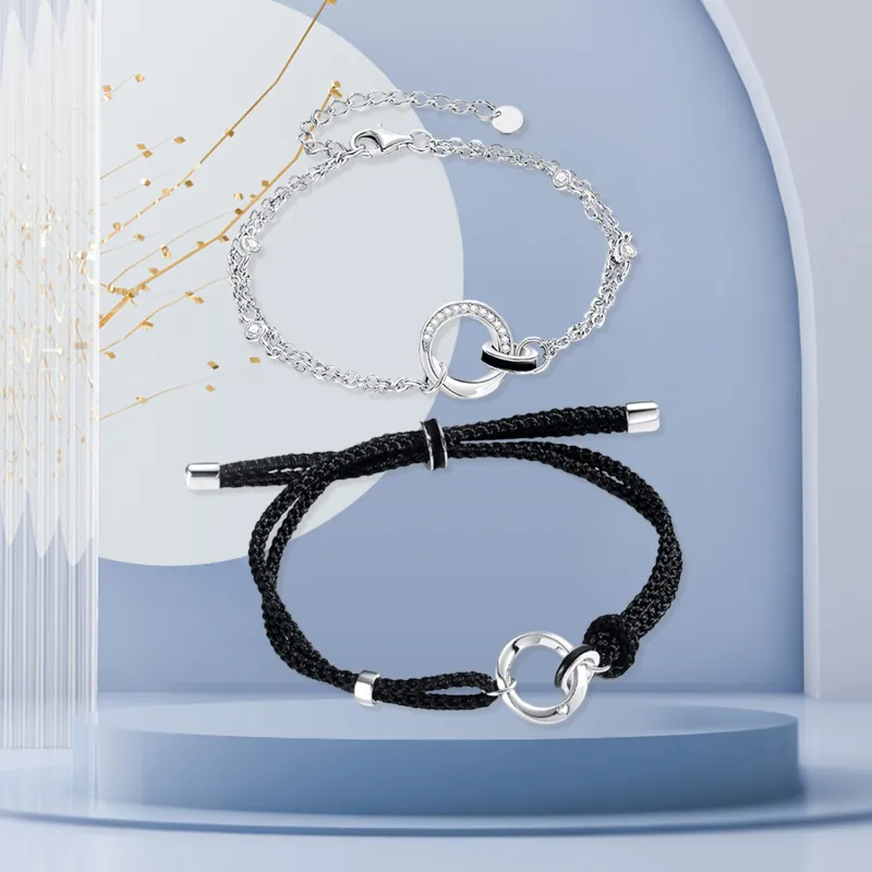 STQ S925 Silver Bracelets Unisex-9