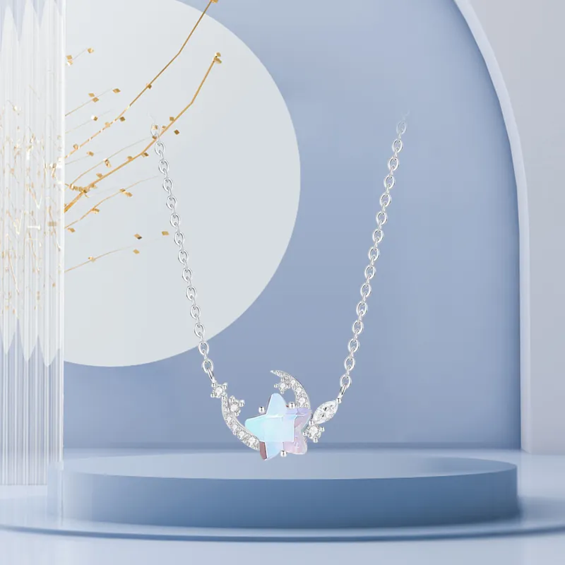 STQ S925 Silver Necklaces Women's Love Confession Box-1