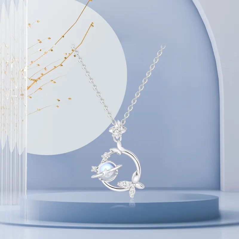 STQ S999 Fine Silver Necklaces Women's Gift Box Set-5
