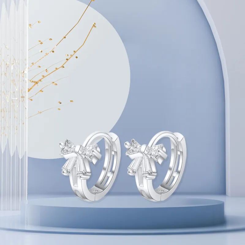 STQ S925 Silver Earrings Women's-1