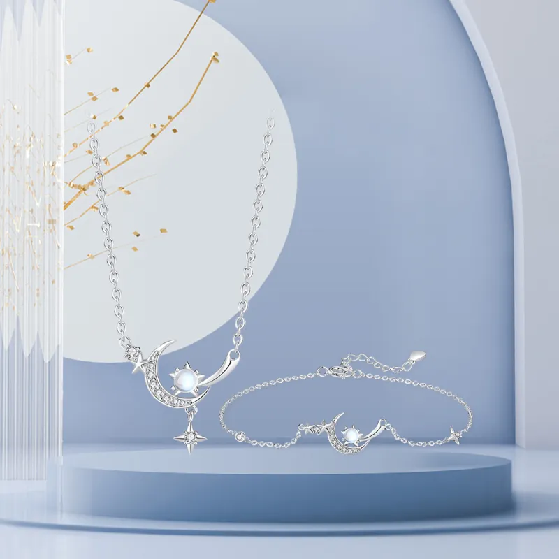 STQ S925 Silver Necklaces Women's Gift Box Set-9