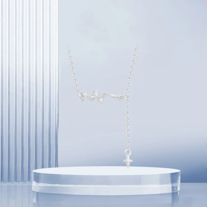 STQ S925 Silver Necklaces Women's-3