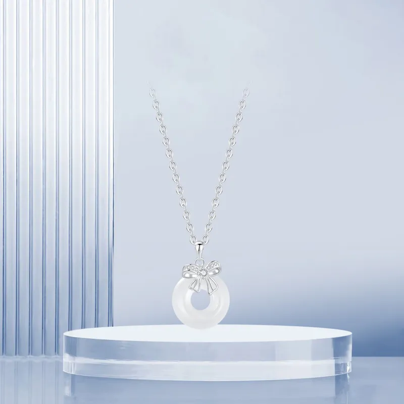 STQ S925 Silver Necklaces Women's Bestie Matching Gift Box Set-3
