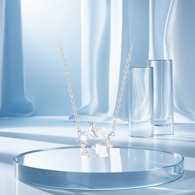 STQ S999 Fine Silver Necklaces Women's Gift Box Set-5