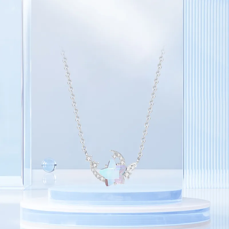 STQ S925 Silver Necklaces Women's Love Confession Box-4