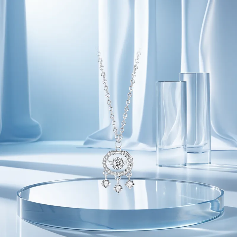 STQ S999 Fine Silver Necklaces Women's Anniversary Box Set-5