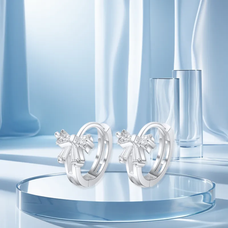 STQ S925 Silver Earrings Women's-5