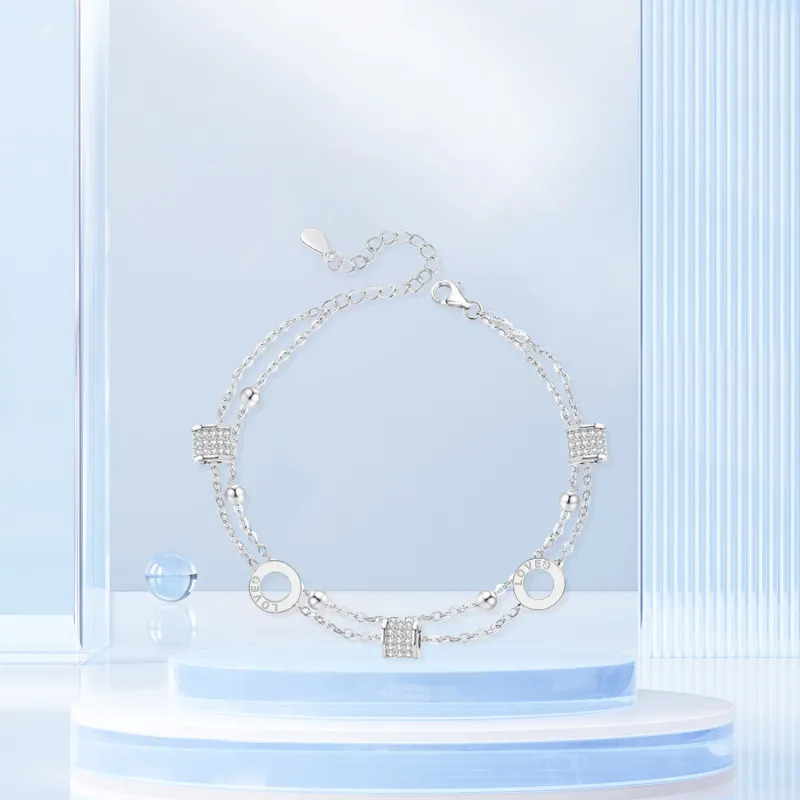 STQ S999 Fine Silver Bracelets Women's Gift Box Set-4