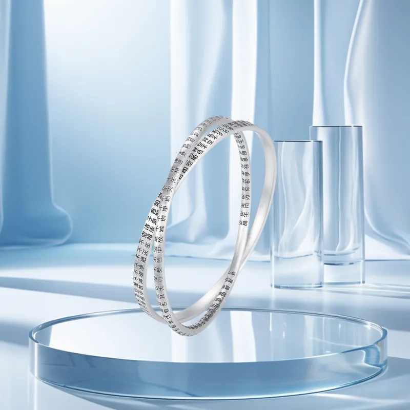 STQ S999 Fine Silver Sterling Silver Bracelets Women's Gift Box Set-5