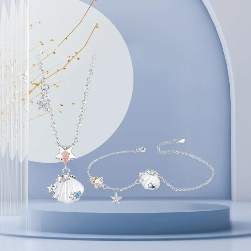 STQ S925 Silver Necklaces Women's Bestie Girlfriend Box-9