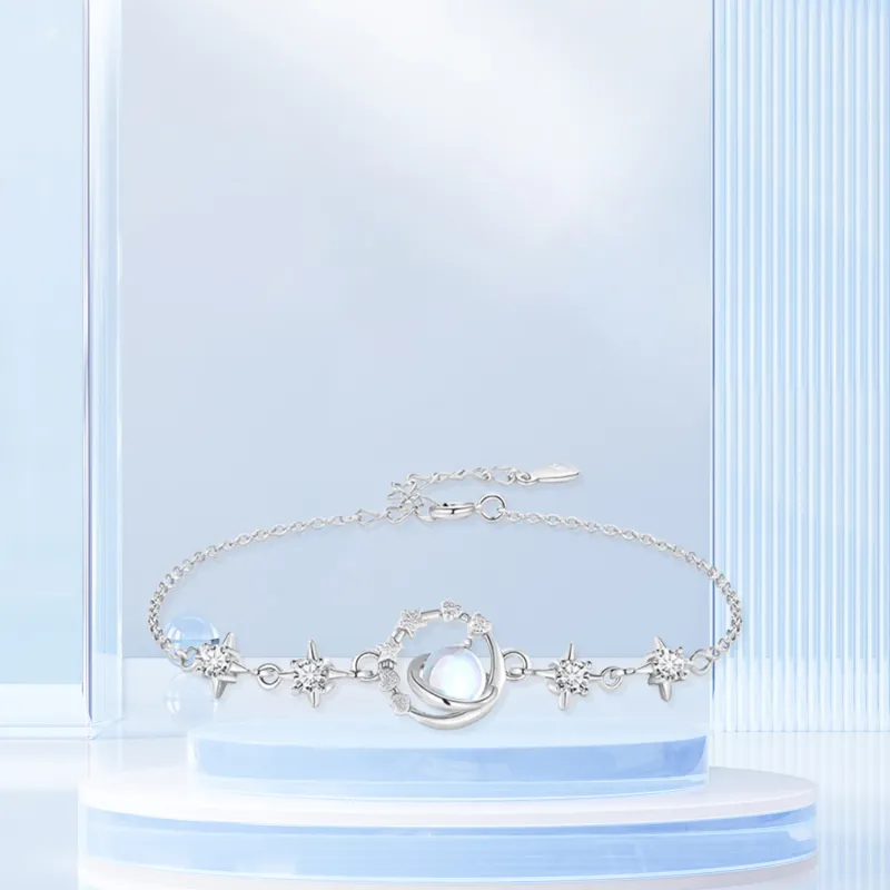 STQ S925 Silver Bracelets Women's Gift Box Set-4