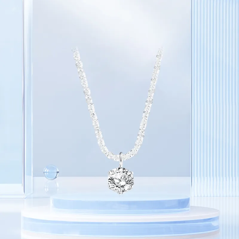 STQ S925 Silver Necklaces Women's-4