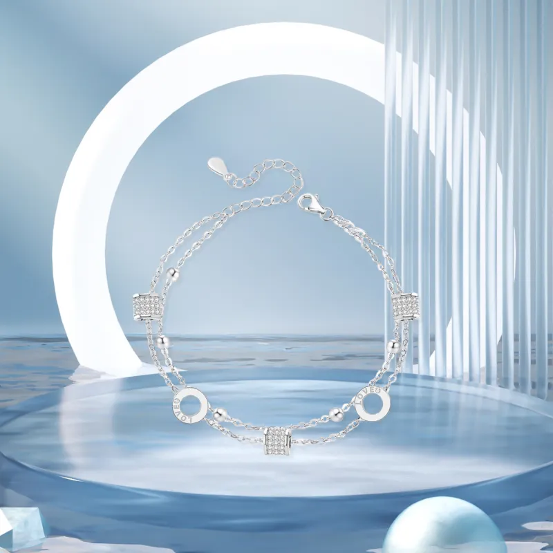 STQ S999 Fine Silver Bracelets Women's Gift Box Set-2