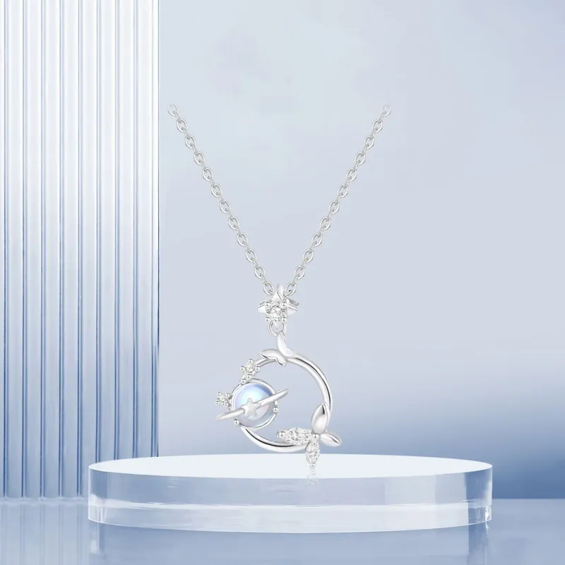 STQ S999 Fine Silver Necklaces Women's Gift Box Set-3