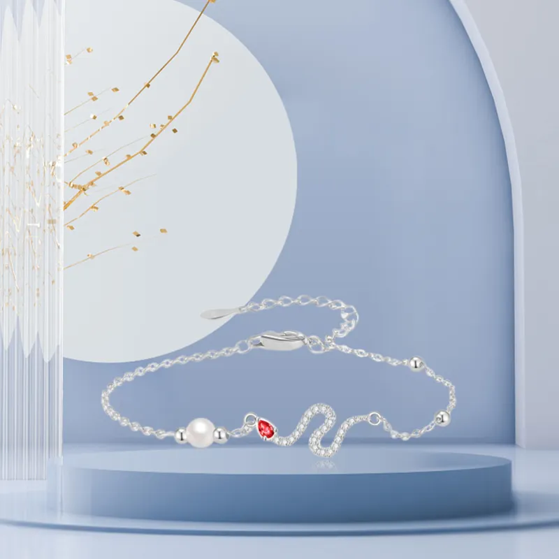 STQ S925 Silver Bracelets Women's Exquisite Box-1