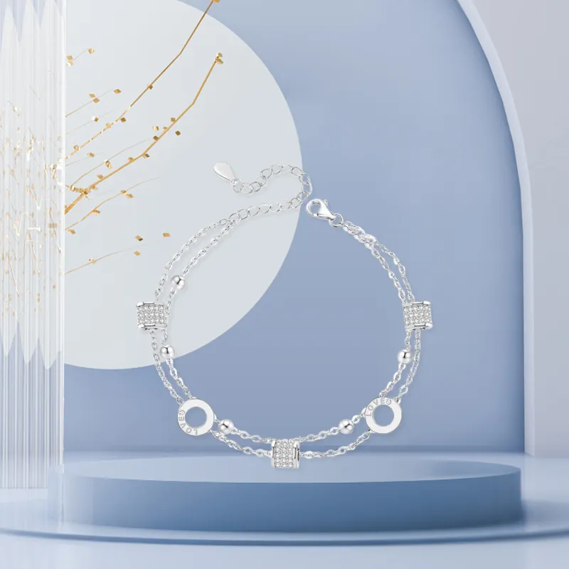 STQ S999 Fine Silver Bracelets Women's Gift Box Set-1