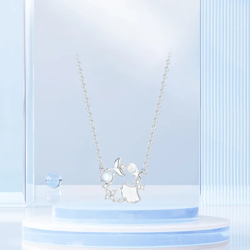STQ S999 Fine Silver Necklaces Women's Gift Box Set-4