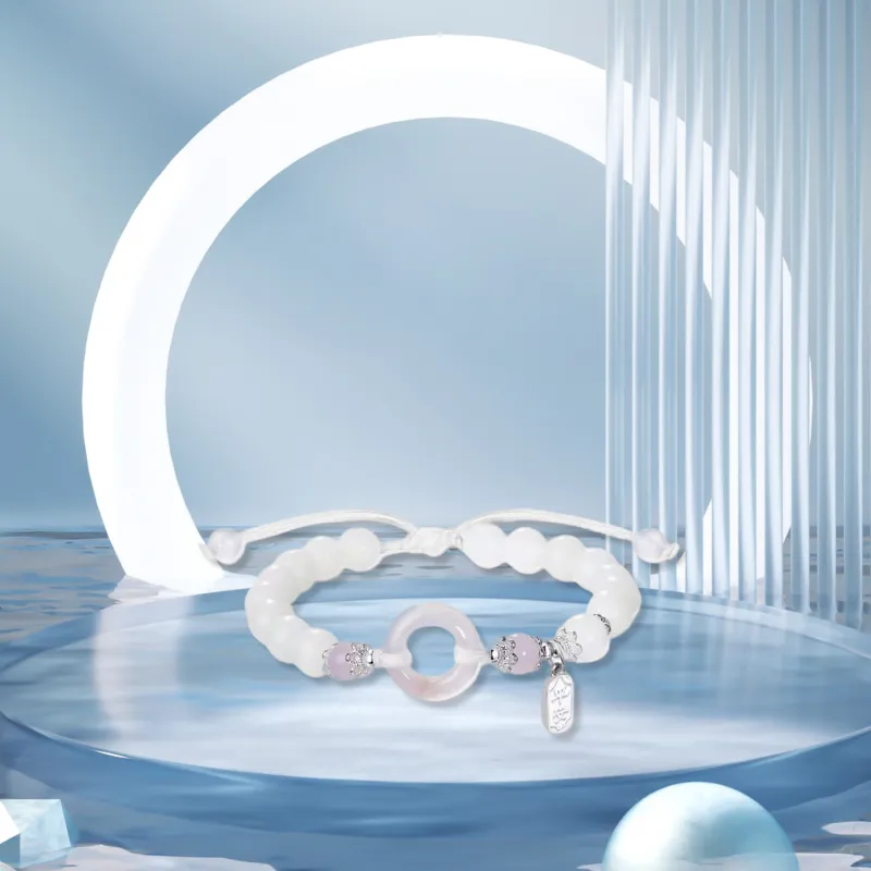 STQ White Jade Bodhi Bracelets Unisex-4